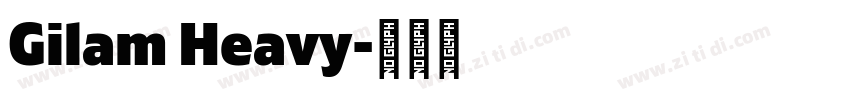 Gilam Heavy字体转换